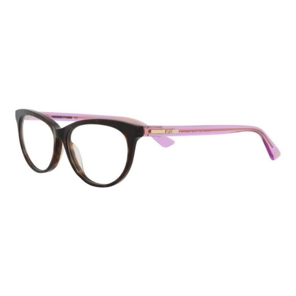 McQ Alexander McQueen Womens Cat Eye Havana Fuchsia Transparent Fashion - Picture 1 of 4
